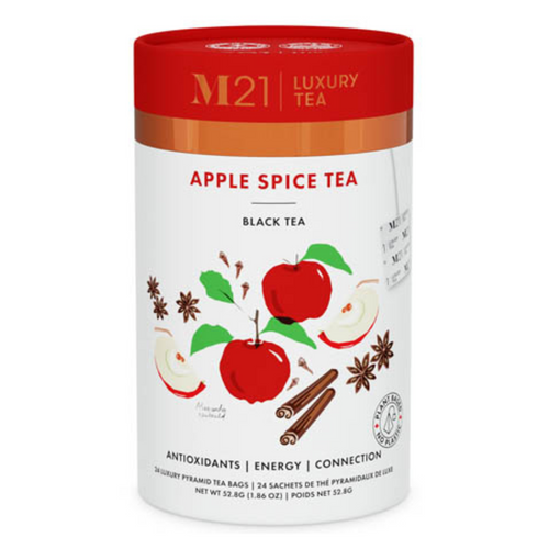Apple Spice Luxury Tea brewed hot tea in cup