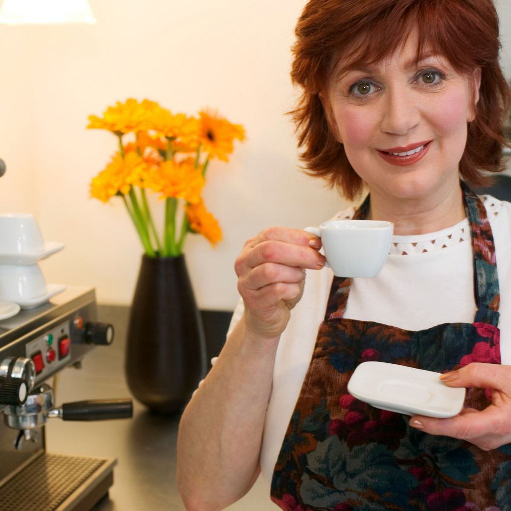 Espresso Rooibos brewed tea in cup