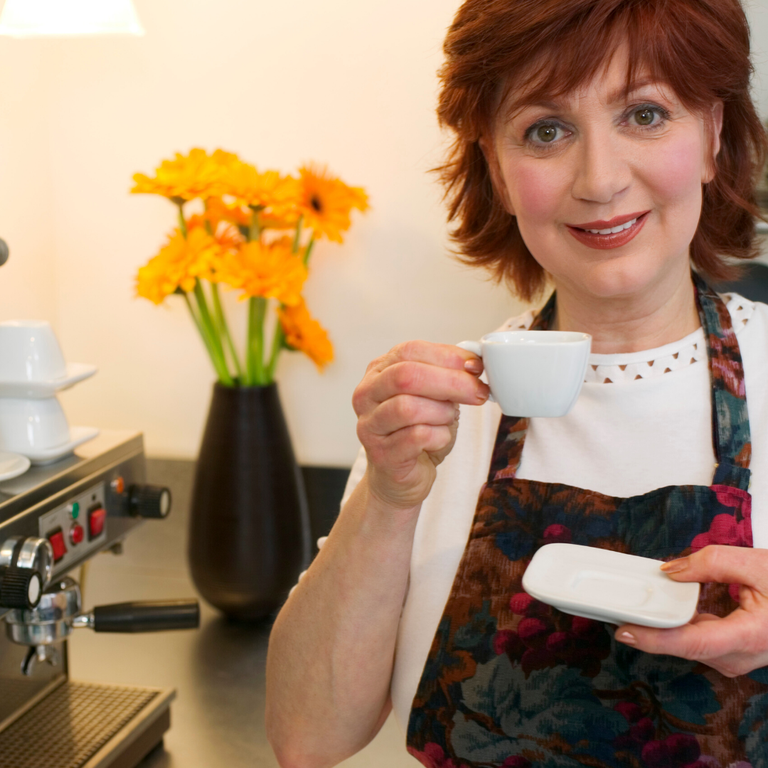 Espresso Rooibos brewed tea in cup