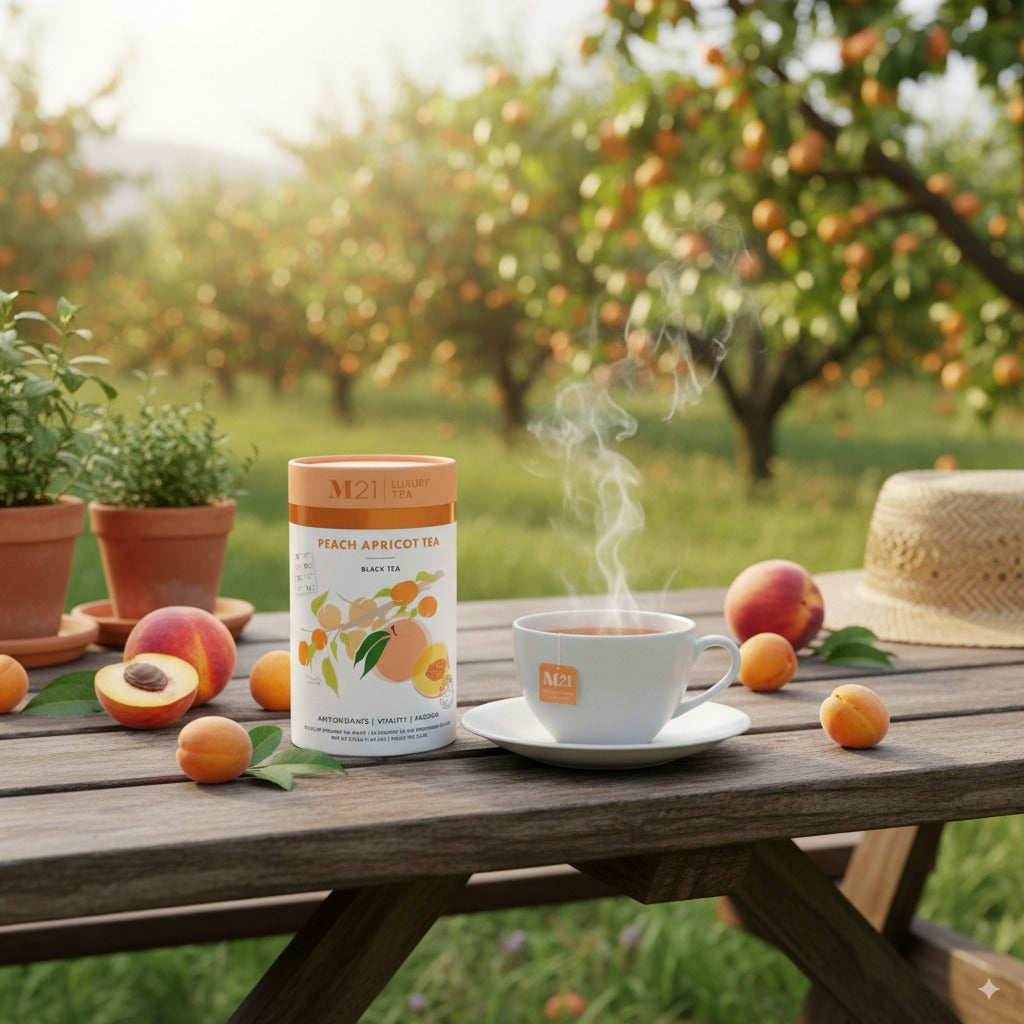 Peach Apricot Luxury Black Teafg