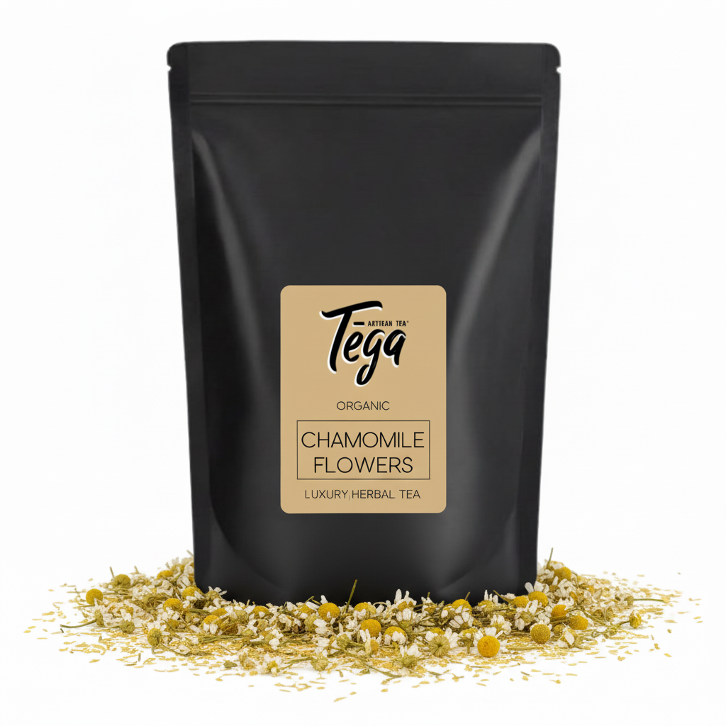 Tega Organic Chamomile Flower Tea premium chamomile blossoms