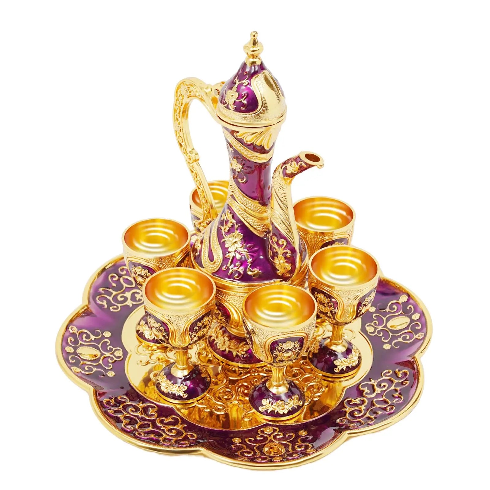 Turkish Tea Set with 6 Cups