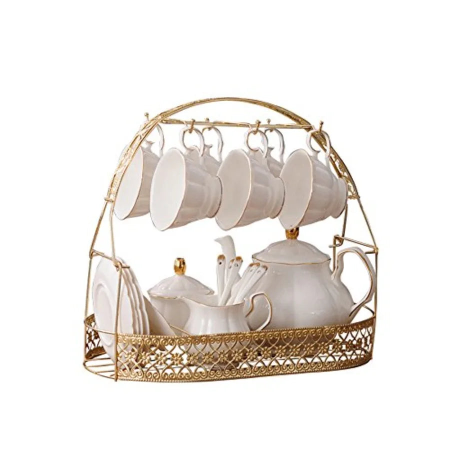 White Ceramic Tea Set
