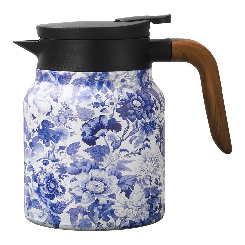 Floral Stainless Teapot