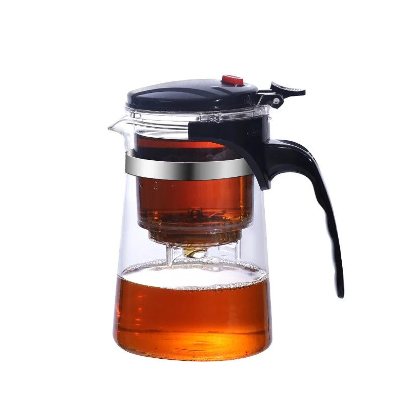 Glass Press Filter Teapot