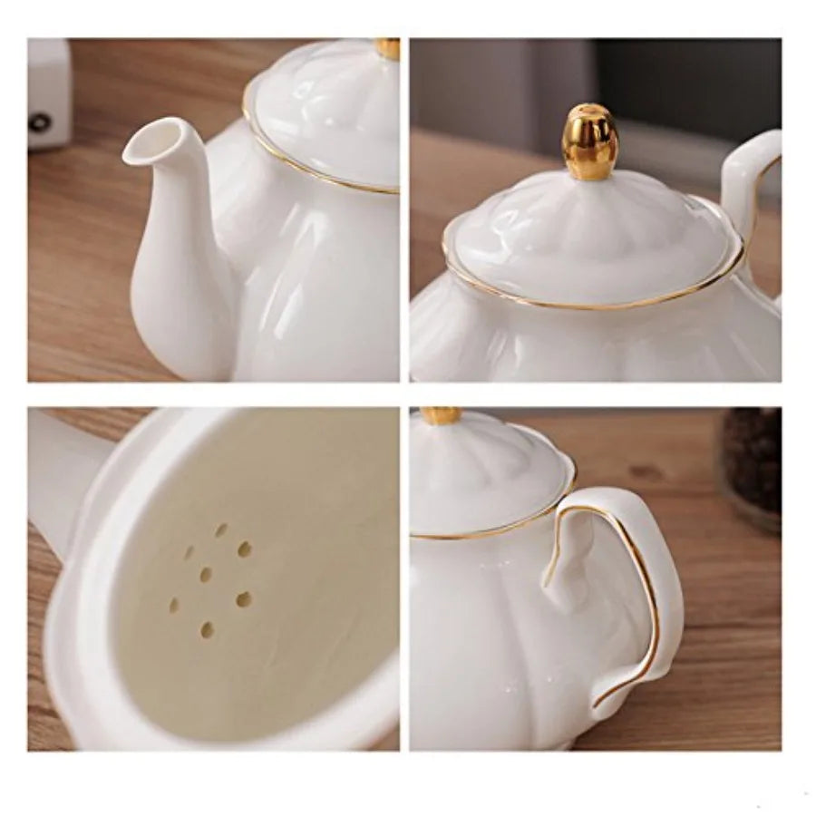 White Ceramic Tea Set