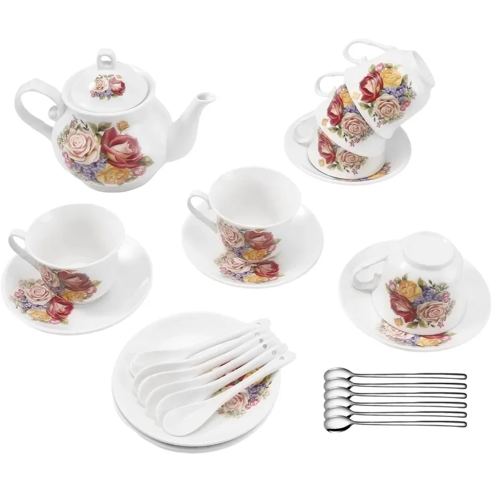 26-Piece Porcelain Tea Set