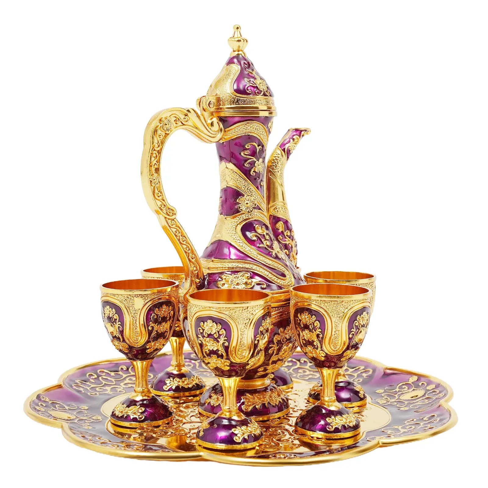 Turkish Tea Set with 6 Cups