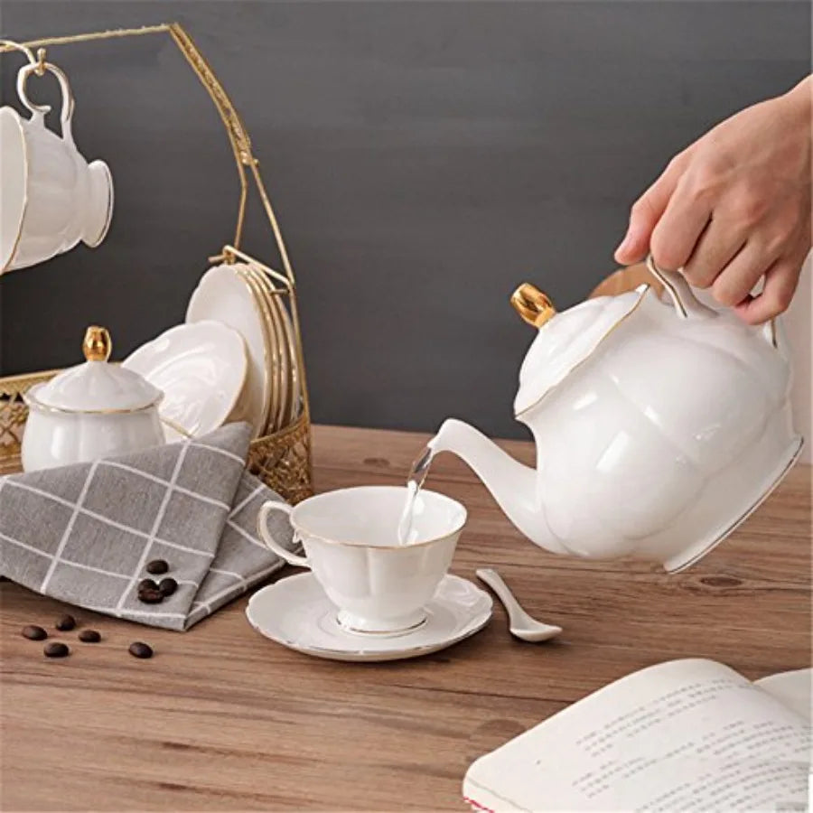 White Ceramic Tea Set