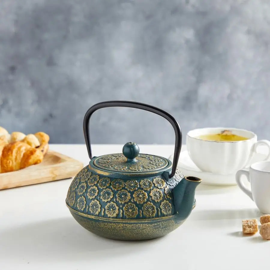 Sage Cast Iron Teapot