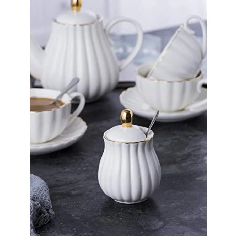 7-Piece Porcelain Tea Set