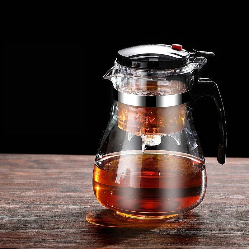 Glass Press Filter Teapot