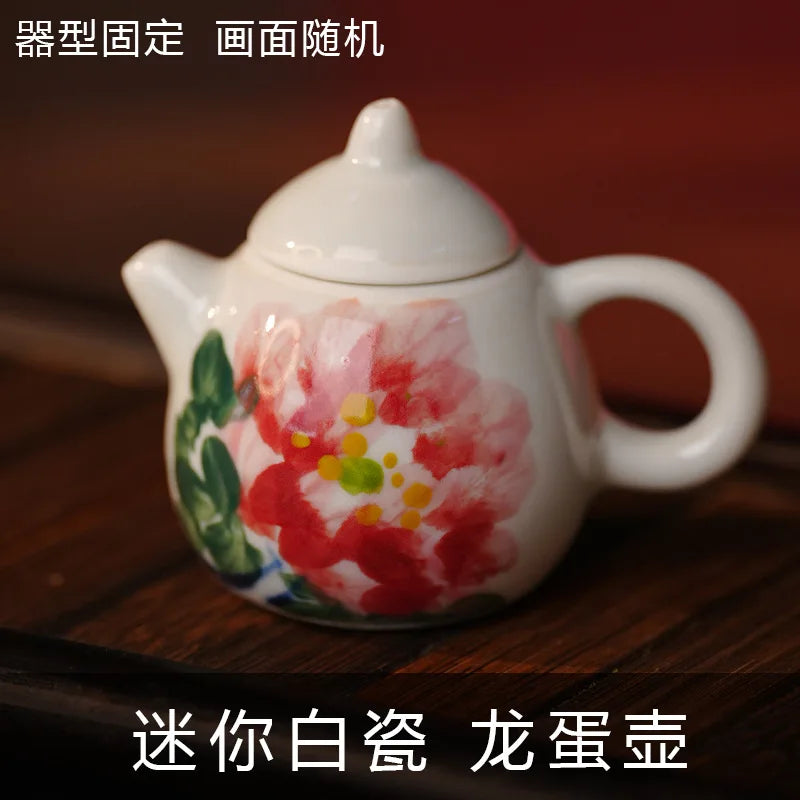 Mini Painted Ceramic Teapot