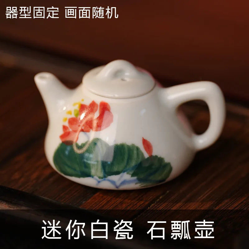 Mini Painted Ceramic Teapot