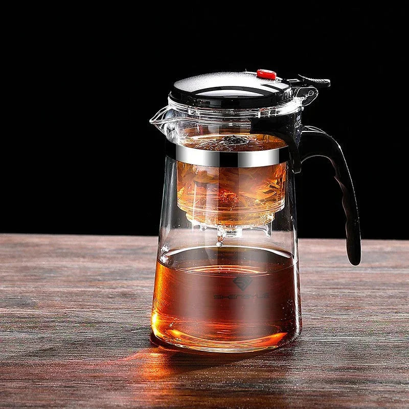 Glass Press Filter Teapot